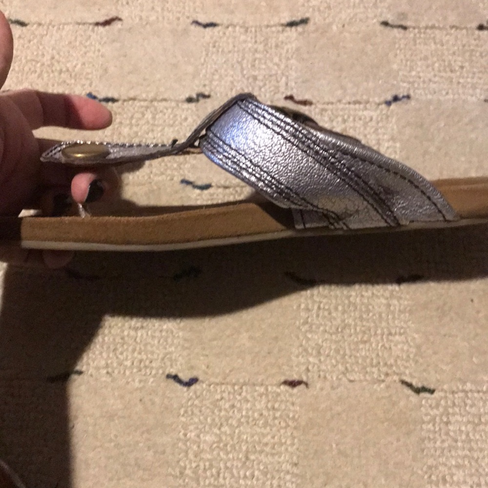 Metallic silver sandals - Picture 6 of 7